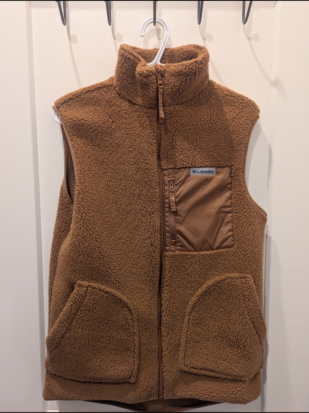 Columbia Brown Sherpa Fleece Vest